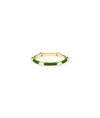 Side view Diamond Station Enamel Band Ring showing 2.5mm width and station pattern