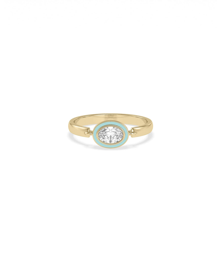 Diamond Solitaire Movable Enamel Ring showcasing interactive movable colorful elements