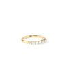 5 Stone Moving Diamond Band Ring - 79e | Everyday 14K Gold Jewelry