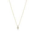 Three-Stone Stacked Diamond Necklace