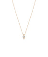 3 Stone Stacked Diamond Necklace - 79e | Everyday 14K Gold Jewelry