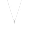 3 Stone Stacked Diamond Necklace - 79e | Everyday 14K Gold Jewelry