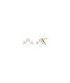 Diamond Baguette Chevron Stud Earring - 79e | Everyday 14K Gold Jewelry