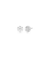 Diamond Flower Stud Earrings - 79e | Everyday 14K Gold Jewelry