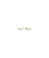 Diamond Smile Stud Earrings - 79e | Everyday 14K Gold Jewelry