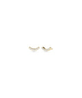 Diamond Smile Stud Earrings