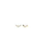 Diamond Smile Stud Earrings - 79e | Everyday 14K Gold Jewelry