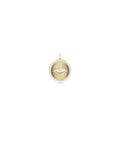Diamond Outline Fluted Evil Eye Charm