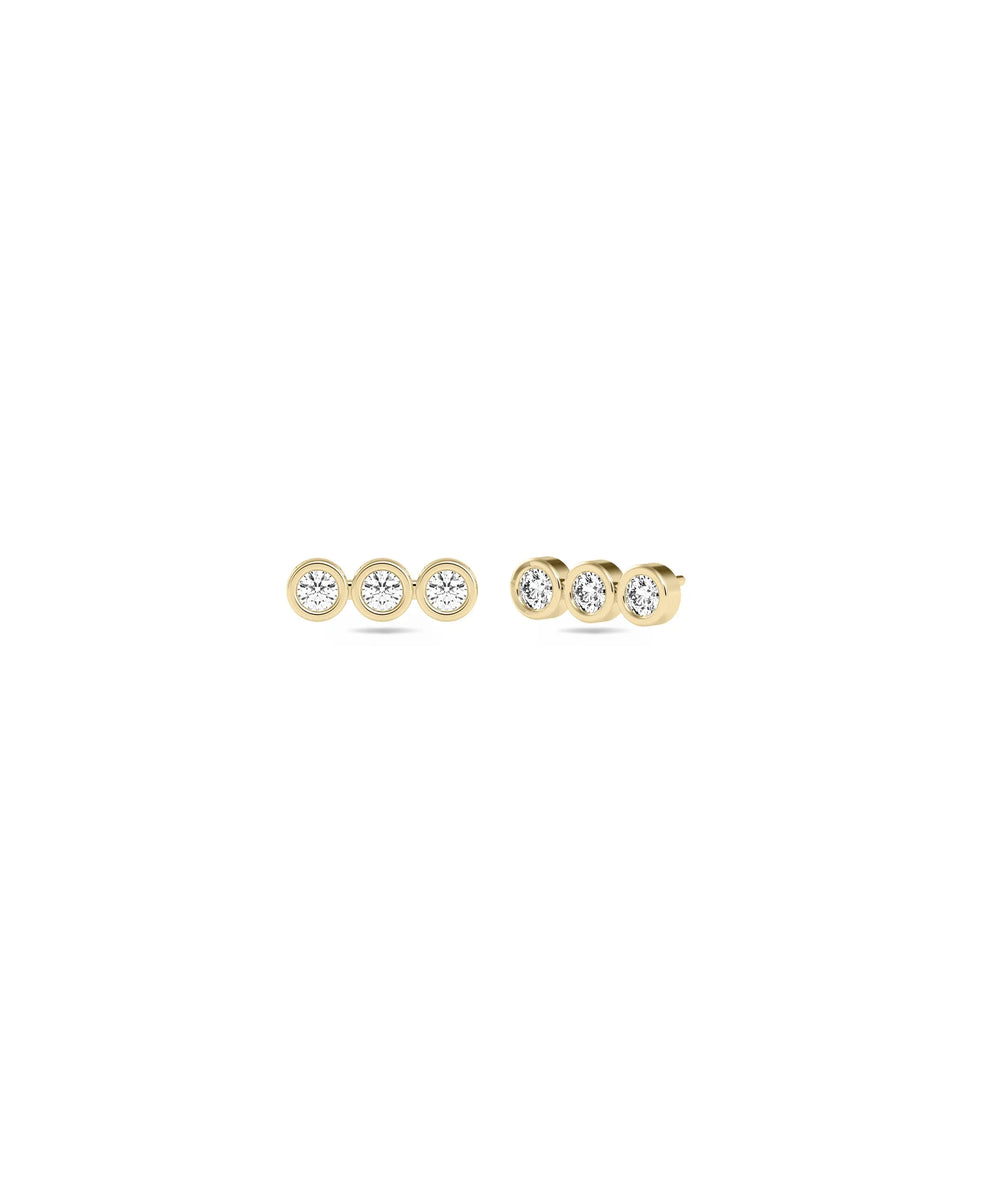 Diamond Stud Earrings - 79e | Everyday 14K Gold Jewelry