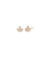 Diamond Leaf Stud Earring - 79e | Everyday 14K Gold Jewelry
