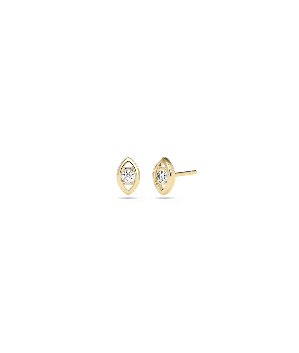 Diamond Stud Earrings - 79e | Everyday 14K Gold Jewelry