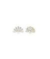 Diamond Fan Stud Earring - 79e | Everyday 14K Gold Jewelry