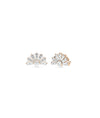 Diamond Fan Stud Earring - 79e | Everyday 14K Gold Jewelry