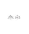Diamond Fan Stud Earring - 79e | Everyday 14K Gold Jewelry