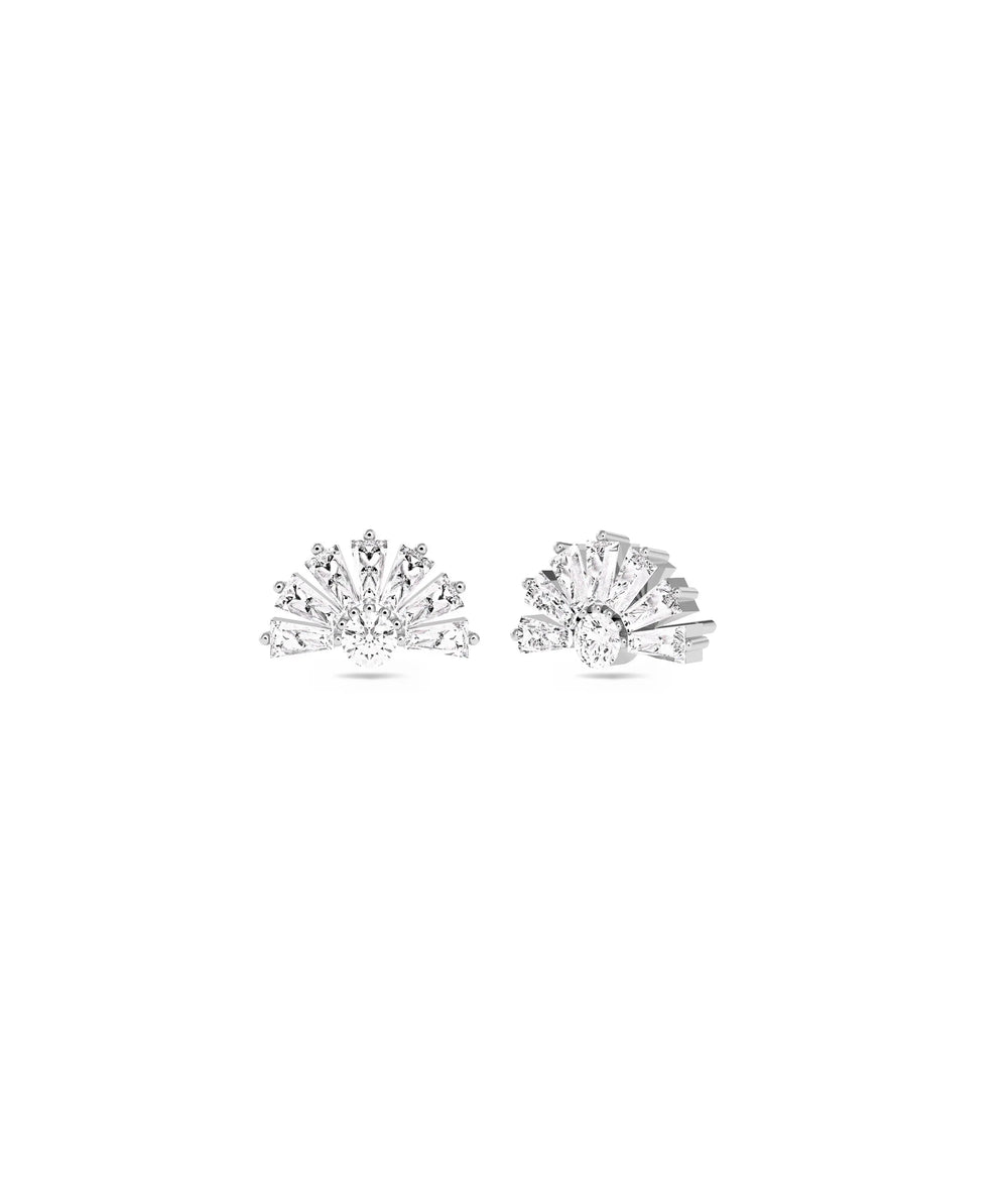 Diamond Fan Stud Earring - 79e | Everyday 14K Gold Jewelry