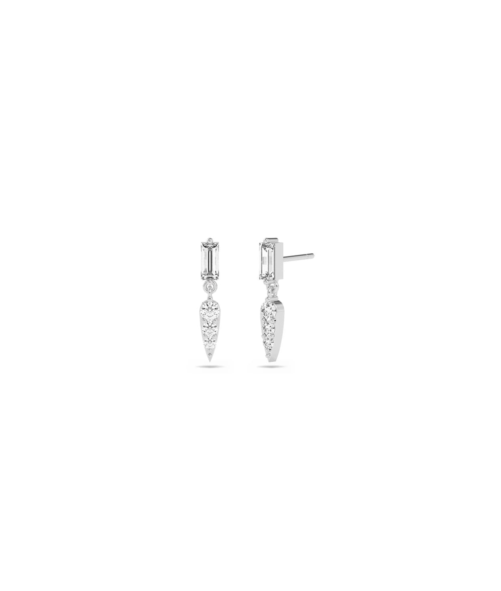 Diamond Dangle Earring - 79e | Everyday 14K Gold Jewelry