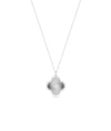Clover Diamond Charm in white gold brilliant fortunate sparkle