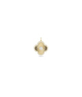 Fluted Clover Diamond Solitaire Charm