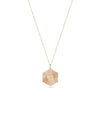 Rose gold Hexagonal Fluted Initial featuring fluted texture
