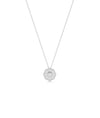 Diamond Flower Necklace in white gold brilliant botanical sparkle