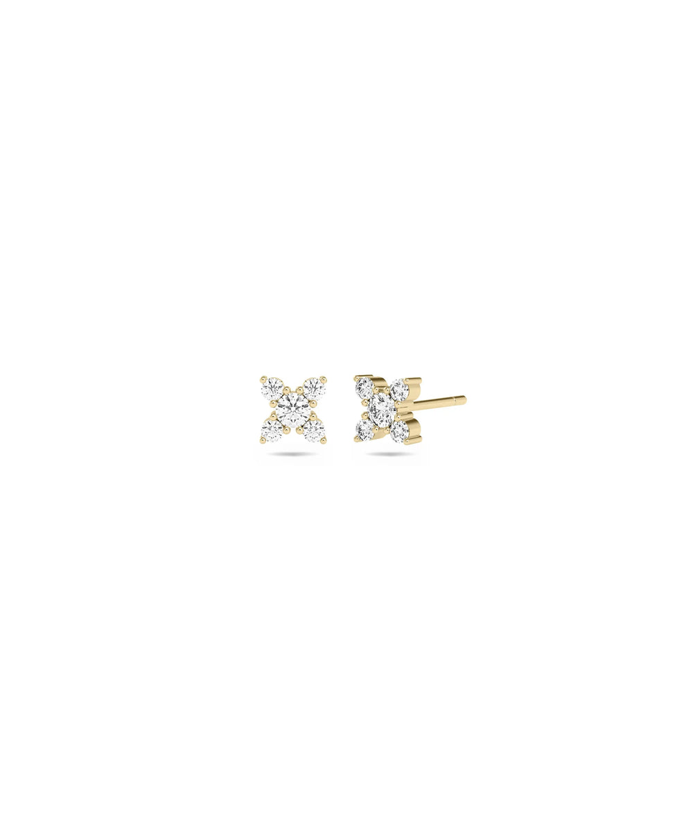 Diamond Stud Earrings - 79e | Everyday 14K Gold Jewelry