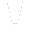 Diamond Cluster Necklace in rose gold warm artistic elegance