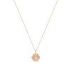 Hexagonal Diamond Charm in rose gold warm modern sophistication