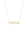 Mantra Gold Name Necklace in yellow gold with personalized inspirational word