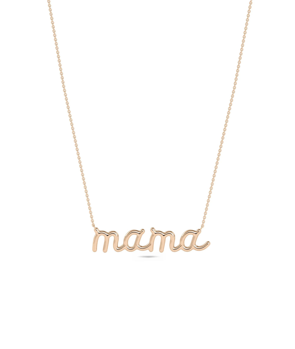 Rose gold Mantra Gold Name Necklace with personalized motivational text