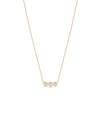 Past Present Future Diamond Necklace - 79e | Everyday 14K Gold Jewelry