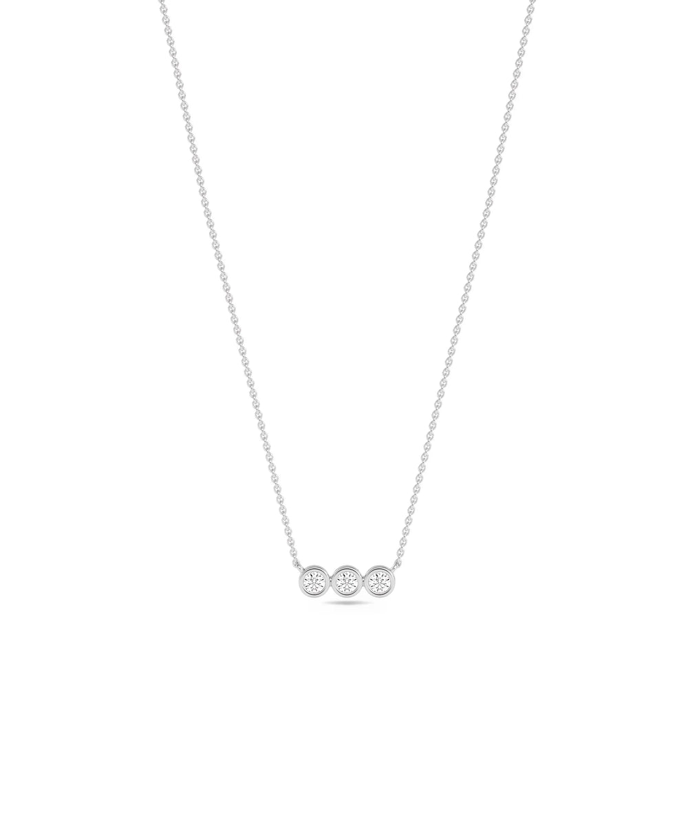 Past Present Future Diamond Necklace - 79e | Everyday 14K Gold Jewelry