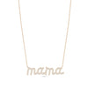 Diamond Mantra Necklace in rose gold warm inspirational elegance