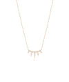 Diamond Spikes Necklace in rose gold warm edgy sophistication