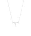 Diamond Spikes Necklace in white gold fierce contemporary sparkle