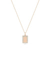 Diamond Outline Biscuit Charm in rose gold warm delicate sophistication