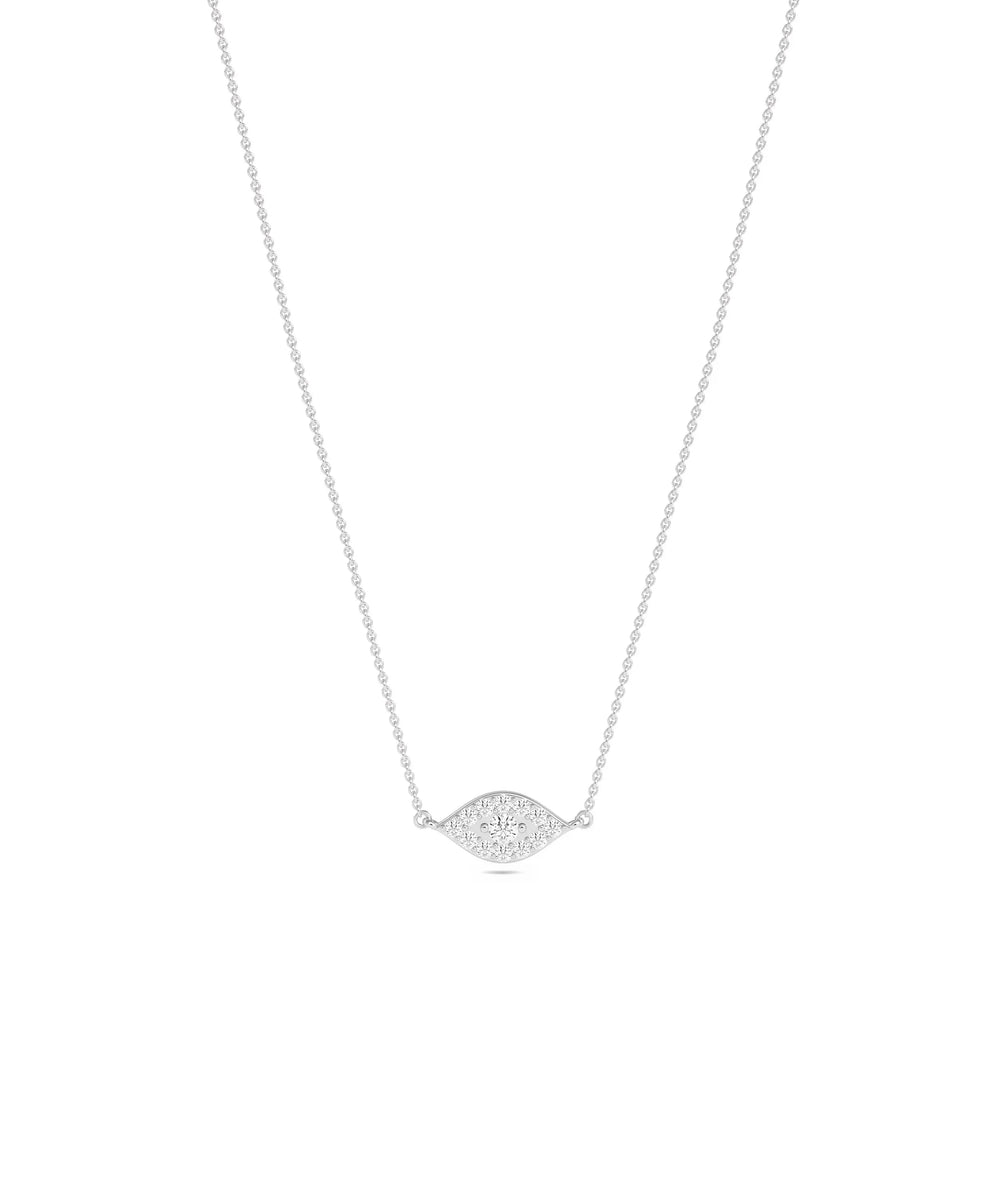Diamond Evil Eye Necklace - 79e | Everyday 14K Gold Jewelry