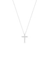 Diamond Cross Charm in white gold brilliant faith sparkle