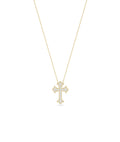 Pave Diamond Cross Necklace