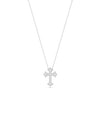 Diamond Pave Cross Necklace in white gold brilliant faith sparkle