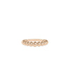 Gold Bubble Bead Band Ring rose gold with charming spherical beads