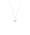 Diamond Star Cross yellow gold spiritual celestial substantial elegant