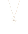 Rose gold Diamond Star Cross featuring substantial sparkle