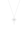 White gold Diamond Star Cross spiritual celestial symbolic design