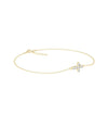 Diamond Cross Bracelet - 79e | Everyday 14K Gold Jewelry