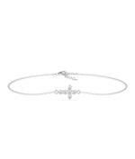 Diamond Cross Bracelet - 79e | Everyday 14K Gold Jewelry