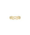 Naval Link Gold Band Ring yellow gold showcasing maritime-inspired chain texture