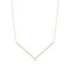 Diamond Chevron Necklace - 79e | Everyday 14K Gold Jewelry