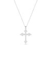 White gold Diamond Pave Cross spiritual sacred symbolic design