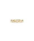 Diamond Solitaire & Bead Band Ring