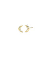 Diamond Half Moon Stud Earring - 79e | Everyday 14K Gold Jewelry